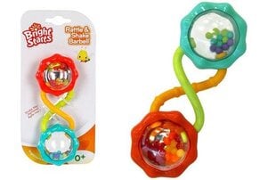 Barškutis Bright Starts Rattle & Shake Barbell™, 8188, 0 mėn+ kaina ir informacija | Bright Starts Žaislai vaikams | pigu.lt