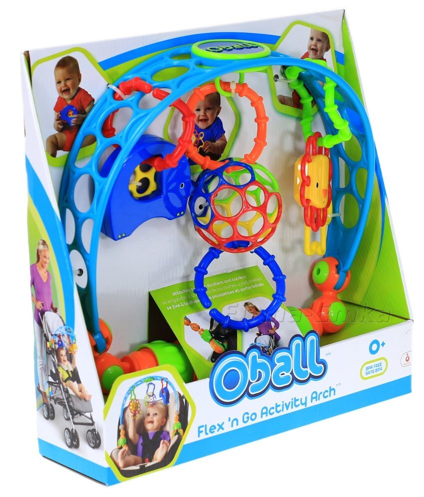 Žaislas vežimėliui Oball Flex ‘n Go Activity Arch™, 81536, 0 mėn+ цена и информация | Žaislai kūdikiams | pigu.lt