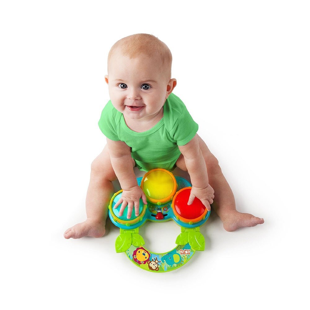 Būgnai Bright Starts Safari Beats™, 52269, 6 mėn+ kaina ir informacija | Žaislai kūdikiams | pigu.lt