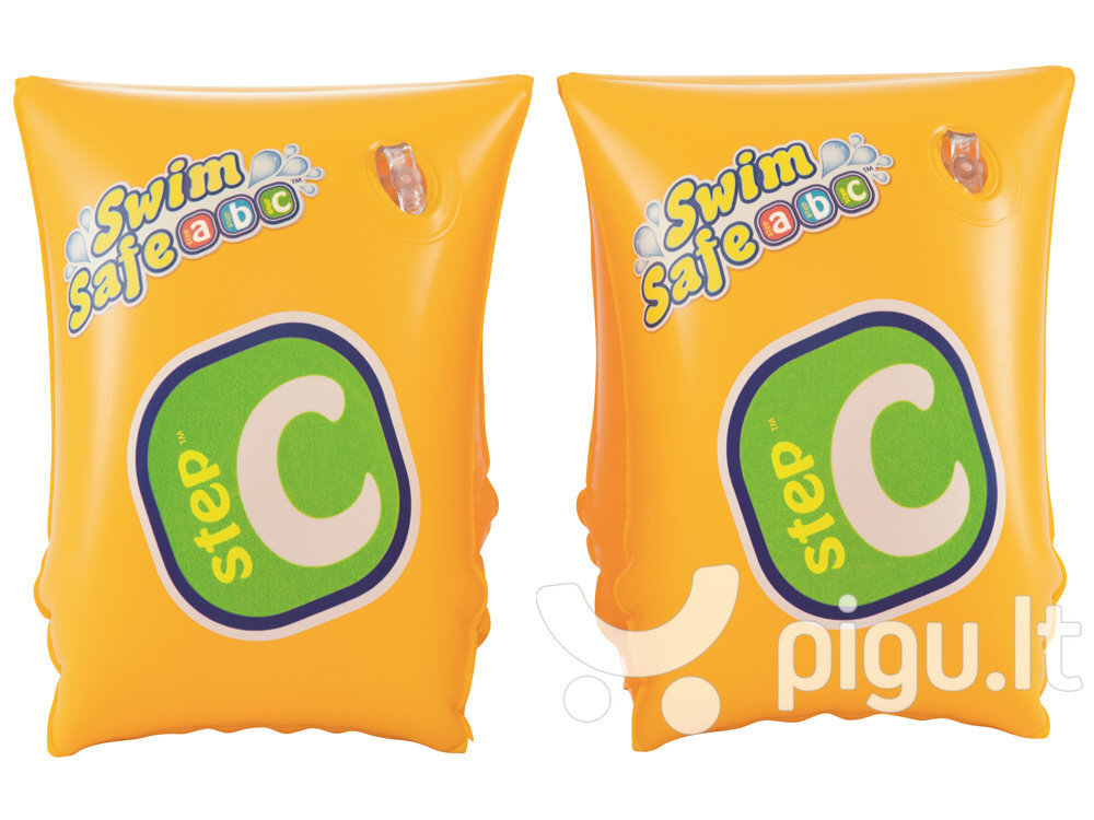 Pripučiamos rankovės Bestway Swim Safe Step C, 25x15 cm kaina ir informacija | Plaukimo liemenės ir rankovės | pigu.lt