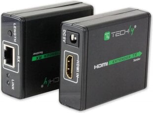 Ilgiklis Techly HDMI Full HD 1080p iki 60m per Cat6/6a/7 цена и информация | Адаптеры, USB-разветвители | pigu.lt