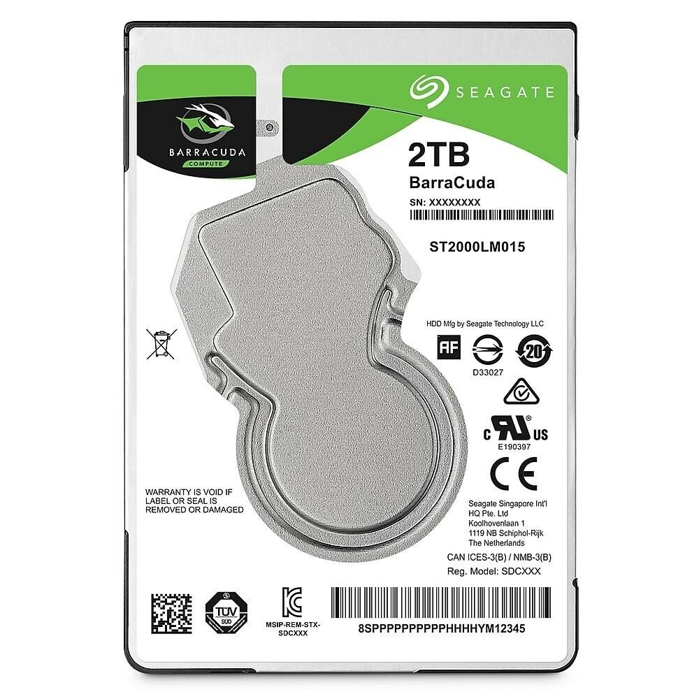 Seagate BarraCuda 2.5" kaina ir informacija | Vidiniai kietieji diskai (HDD, SSD, Hybrid) | pigu.lt