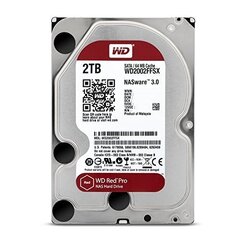 HDD SATA 2TB 6GB/S 64MB/RED PRO WD2002FFSX WDC kaina ir informacija | Vidiniai kietieji diskai (HDD, SSD, Hybrid) | pigu.lt