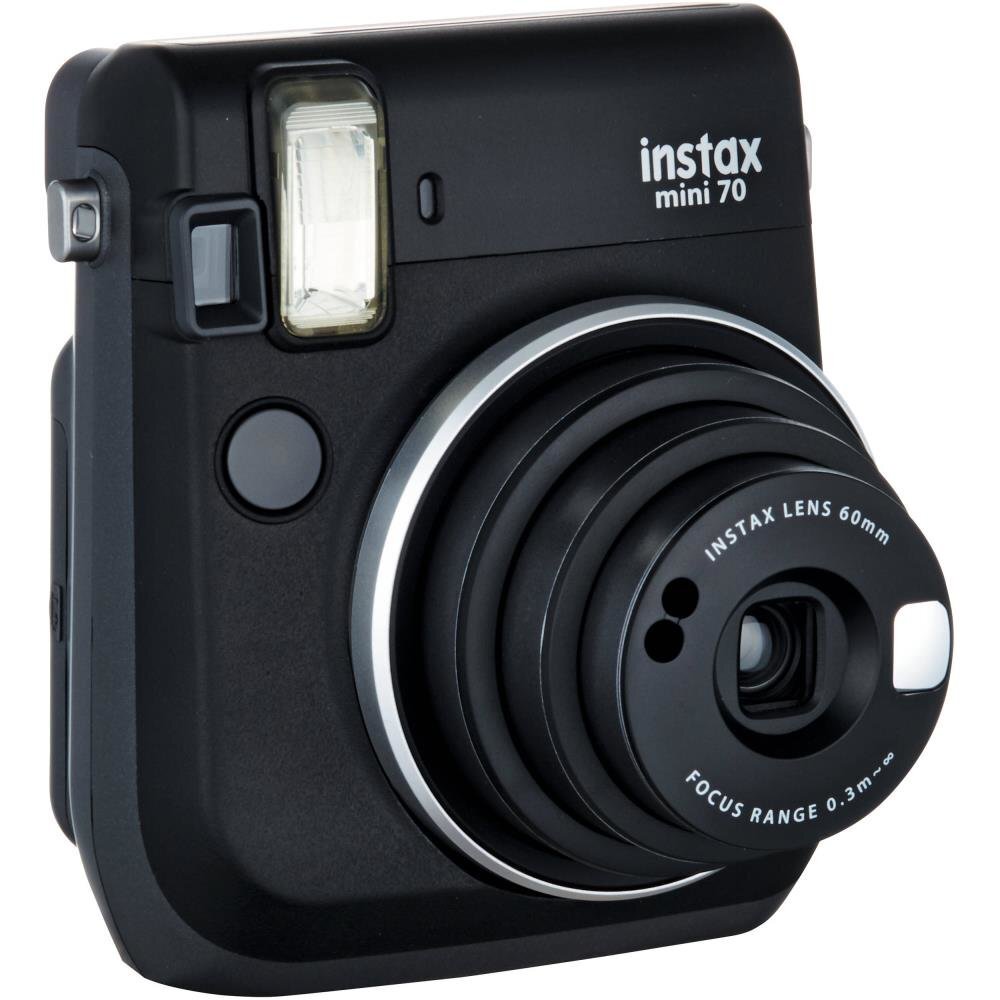 Fujifilm Instax Mini 70 + 10 foto lapelių, Juoda kaina ir informacija | Skaitmeniniai fotoaparatai | pigu.lt