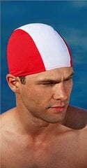 Plaukimo kepuraitė FASHY Mens Cap, raudona/balta kaina ir informacija | Plaukimo kepuraitės | pigu.lt