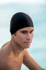 Шапочка для плавания Fashy Mens Swim, черная цена и информация | Шапочки для плавания | pigu.lt