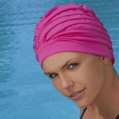 Plaukimo kepuraitė. Fashy Fabric Swim, rožinis kaina ir informacija | Plaukimo kepuraitės | pigu.lt