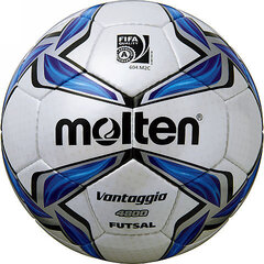 Soccerball futsal competition F9V4800 FIFA synth.leather, white/blue/silver цена и информация | Футбольные мячи | pigu.lt