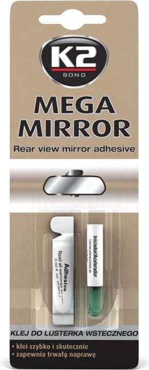 Galinio vaizdo veidrodėlio klijai K2 Mega Mirror kaina ir informacija | Auto reikmenys | pigu.lt