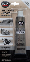 Уплотнительный силикон бесцветный К2, 85 г цена и информация | Автохимия | pigu.lt