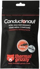 Термопаста Thermal Grizzly Conductonaut liquid metal thermal compound, 1г, TG-C-001-R цена и информация | Термопасты | pigu.lt