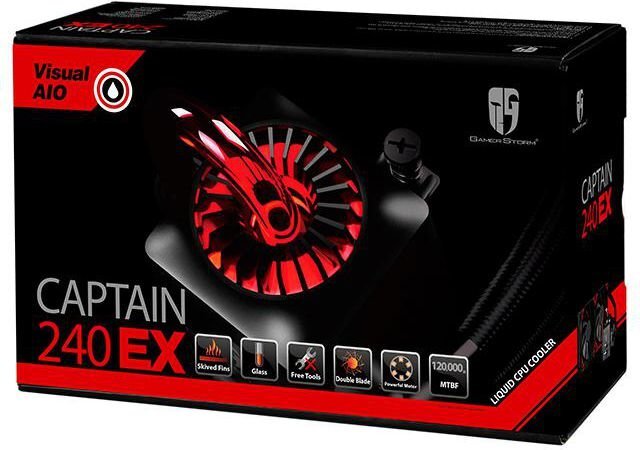 Deepcool Deepcool Captain 240 EX Gamer Storm CPU Liquid Cooler (DP-GS-H12L-CT240EX) kaina ir informacija | Aušinimas vandeniu - rinkiniai | pigu.lt