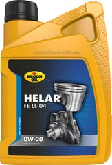 Kroon-Oil Helar FE LL-04 0W-20 sintetinė variklinė alyva, 1 L kaina ir informacija | Variklinės alyvos | pigu.lt