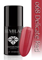 Hibridinis nagų lakas Semilac 068 Delicate Red, 7 ml kaina ir informacija | Nagų lakai, stiprintojai | pigu.lt