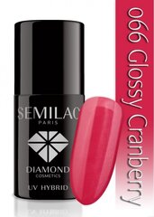 Gelinis nagų lakas Semilac 7 ml, 066 Glossy Cranberry kaina ir informacija | Лаки, укрепители для ногтей | pigu.lt