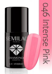Hibridinis nagų lakas Semilac 046 Intense Pink, 7 ml цена и информация | Лаки, укрепители для ногтей | pigu.lt