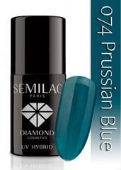 Hibridinis nagų lakas Semilac 074 Prussian Blue, 7 ml цена и информация | Лаки, укрепители для ногтей | pigu.lt