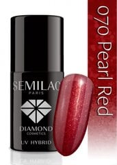 Gelinis nagų lakas Semilac 7 ml, 070 Pearl Red kaina ir informacija | Лаки, укрепители для ногтей | pigu.lt