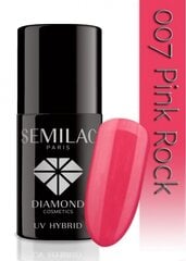 Ilgalaikis hibridinis nagų lakas Semilac 007 Pink Rock, 7ml kaina ir informacija | Nagų lakai, stiprintojai | pigu.lt