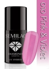 Gelinis nagų lakas Semilac 7 ml, 010 Pink & Violet цена и информация | Лаки, укрепители для ногтей | pigu.lt