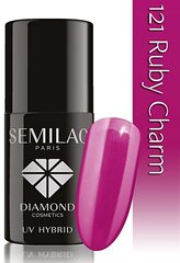 Hibridinis nagų lakas Semilac 121 Ruby Charm, 7 ml цена и информация | Лаки, укрепители для ногтей | pigu.lt
