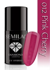 Ilgalaikis hibridinis nagų lakas Semilac 012 Pink Cherry, 7ml kaina ir informacija | Nagų lakai, stiprintojai | pigu.lt