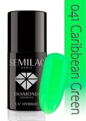 Gelinis nagų lakas Semilac 7 ml, 041 Caribbean Green цена и информация | Лаки, укрепители для ногтей | pigu.lt