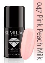 Gelinis nagų lakas Semilac 7 ml, 047 Pink Peach Milk kaina ir informacija | Лаки, укрепители для ногтей | pigu.lt