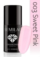Hibridinis nagų lakas Semilac, 003 Sweet Pink, 7ml kaina ir informacija | Nagų lakai, stiprintojai | pigu.lt