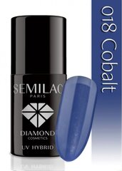Gelinis nagų lakas Semilac 7 ml, 018 Cobalt цена и информация | Лаки, укрепители для ногтей | pigu.lt