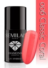 Gelinis nagų lakas Semilac 7 ml, 006 Classic Coral цена и информация | Лаки, укрепители для ногтей | pigu.lt