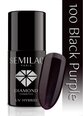Hibridinis nagų lakas Semilac 100 Black Purple, 7 ml