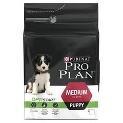 Pro Plan Puppy Medium, 3 kg kaina ir informacija | Sausas maistas šunims | pigu.lt