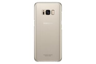 Samsung EF-QG955CFE Оригинальный супер тонкий чехол-крышка G955 Galaxy S8 Plus / S8+ Прозрачный/Золотой цена и информация | Чехлы для телефонов | pigu.lt