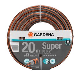 Gardena laistymo žarna Premium SuperFlex, 20m 1/2" kaina ir informacija | Laistymo įranga, purkštuvai | pigu.lt