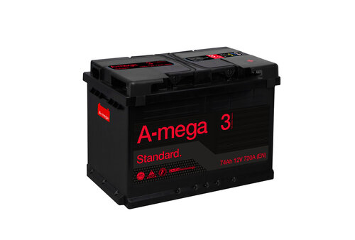 Akumuliatorius A-Mega Standard 74Ah 720A EN 12V kaina ir informacija | Akumuliatoriai | pigu.lt