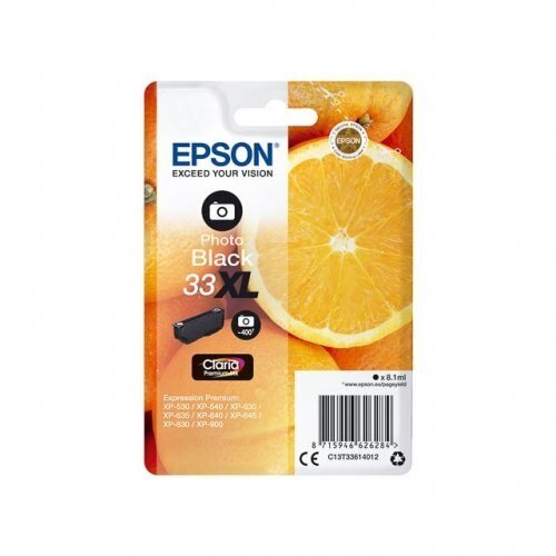 Epson C13T33614012, juoda цена и информация | Kasetės rašaliniams spausdintuvams | pigu.lt