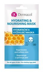 Маска для лица Dermacol Hydrating & Nourishing Mask, 15 мл цена и информация | Маски для лица, патчи для глаз | pigu.lt