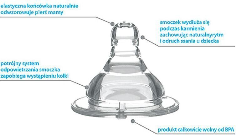 BabyOno dieglių nesukeliantis plataus kaklelio maitinimo buteliukas nuo 0 mėn, 240 ml kaina ir informacija | Buteliukai kūdikiams ir jų priedai | pigu.lt