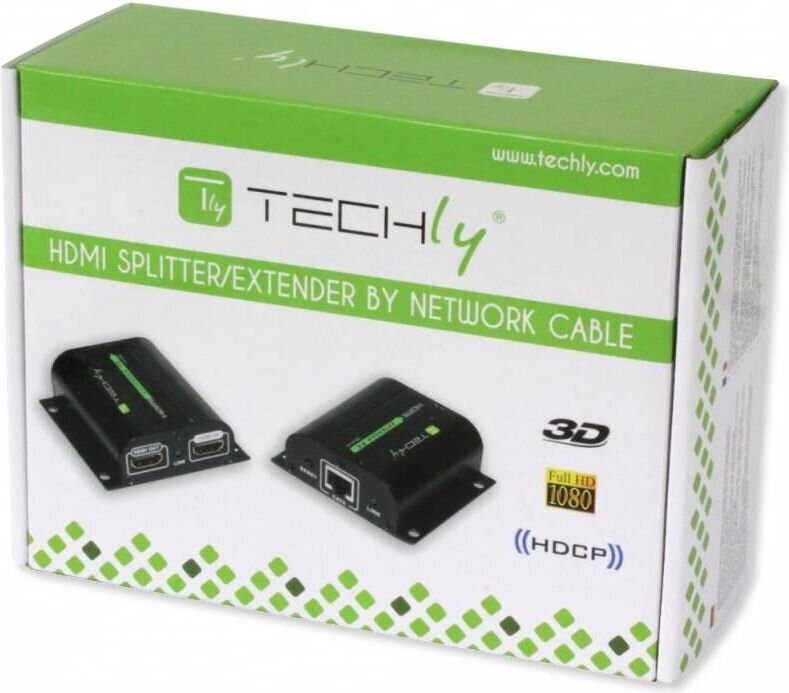 HDMI ilgiklis Techly Cat.6/6A/7 iki 60M su IR kaina ir informacija | Adapteriai, USB šakotuvai | pigu.lt