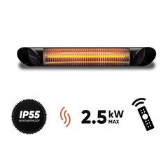 Infraraudonųjų spindulių šildytuvas Veito BLADE S (juodas, 2500W) kaina ir informacija | Šildytuvai | pigu.lt