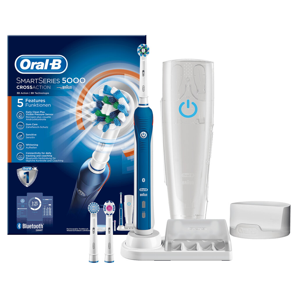 ORAL-B Smart Series 5000 Cross Action цена и информация | Elektriniai dantų šepetėliai | pigu.lt