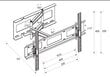 Libox Londyn LB-400 32-65' цена и информация | Televizorių laikikliai, tvirtinimai | pigu.lt