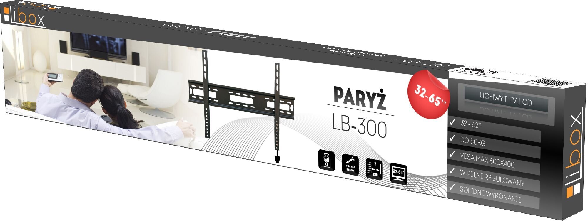 Libox LB-300 32-65" цена и информация | Televizorių laikikliai, tvirtinimai | pigu.lt