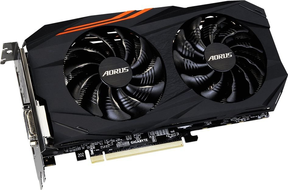 Gigabyte Radeon RX 570 AORUS 4GB GDDR5 (256 bit), DVI-D, HDMI, 3xDisplayPort, BOX (GV-RX570AORUS-4GD) kaina ir informacija | Vaizdo plokštės (GPU) | pigu.lt