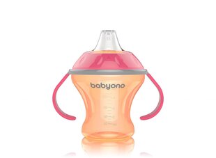 Детская бутылочка BabyOno Natural Nursing, 180 мл, 1456, оранжевый цена и информация | Бутылочки и аксессуары | pigu.lt