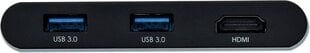 Адаптер I-TEC USB C HDMI PD/DATA, USB 3.2 GEN 1 (3.1 GEN 1) TYPE-C, HDMI, USB 3.2 GEN 1 цена и информация | Адаптеры, USB-разветвители | pigu.lt