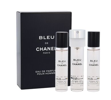 Kvapusis vanduo Chanel Bleu de Chanel EDP vyrams 3x20 ml kaina ir informacija | Kvepalai vyrams | pigu.lt