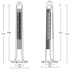 Ventiliatorius Volteno Tower VO0645 + valdymo pultas kaina ir informacija | Volteno Santechnika, remontas, šildymas | pigu.lt