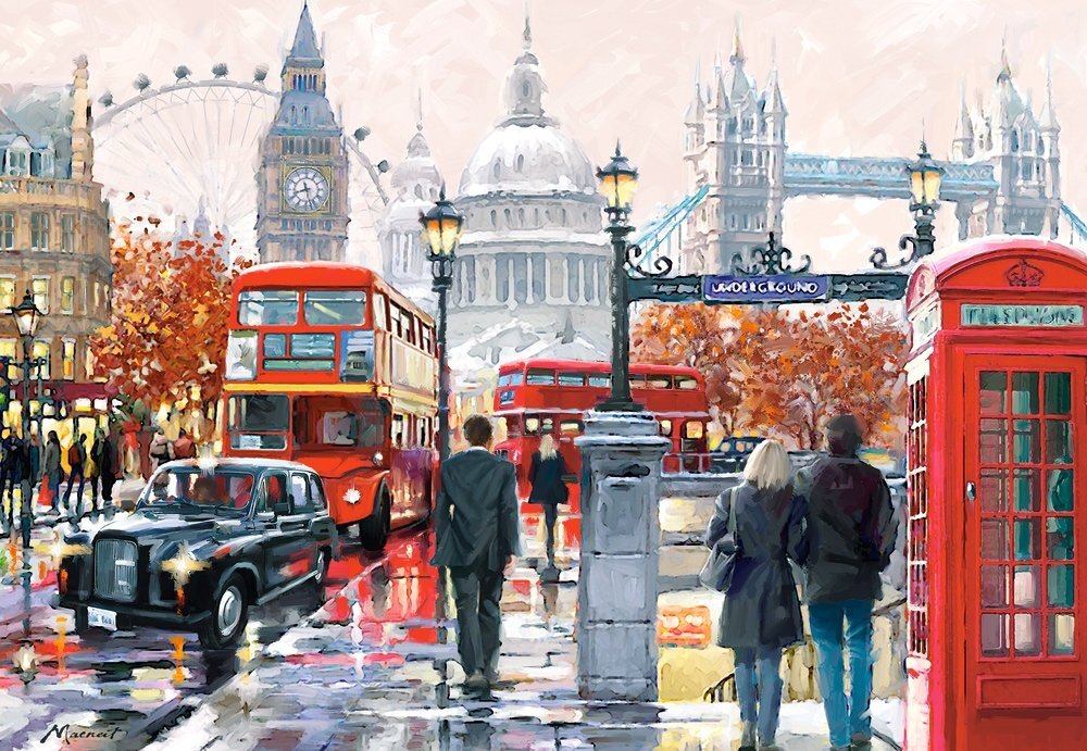 Dėlionė Castorland Puzzle London Collage, 1000 d. цена и информация | Dėlionės (puzzle) | pigu.lt